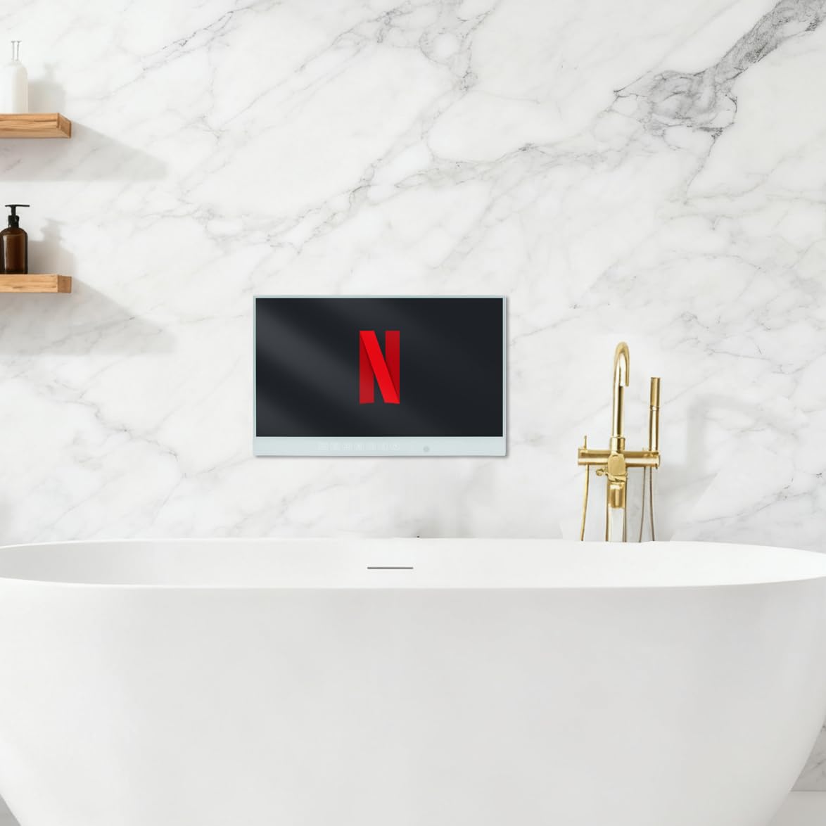 Amazon | 22インチ 2K お風呂テレビ【日本地上波BS/110℃S 浴室テレビ